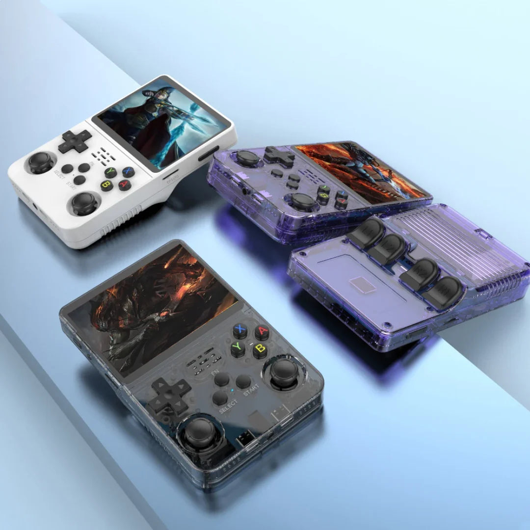 Handheld console available in multiple colors